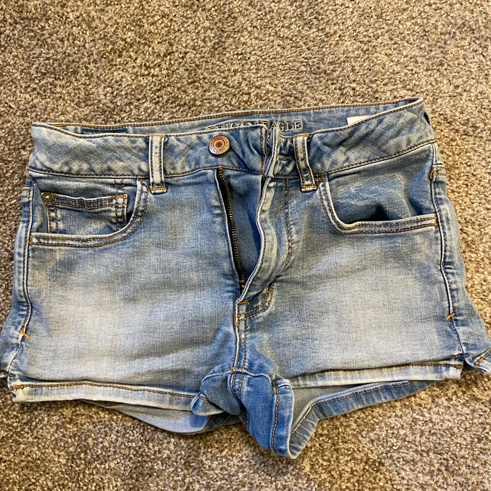 American Eagle Light Wash Shorts